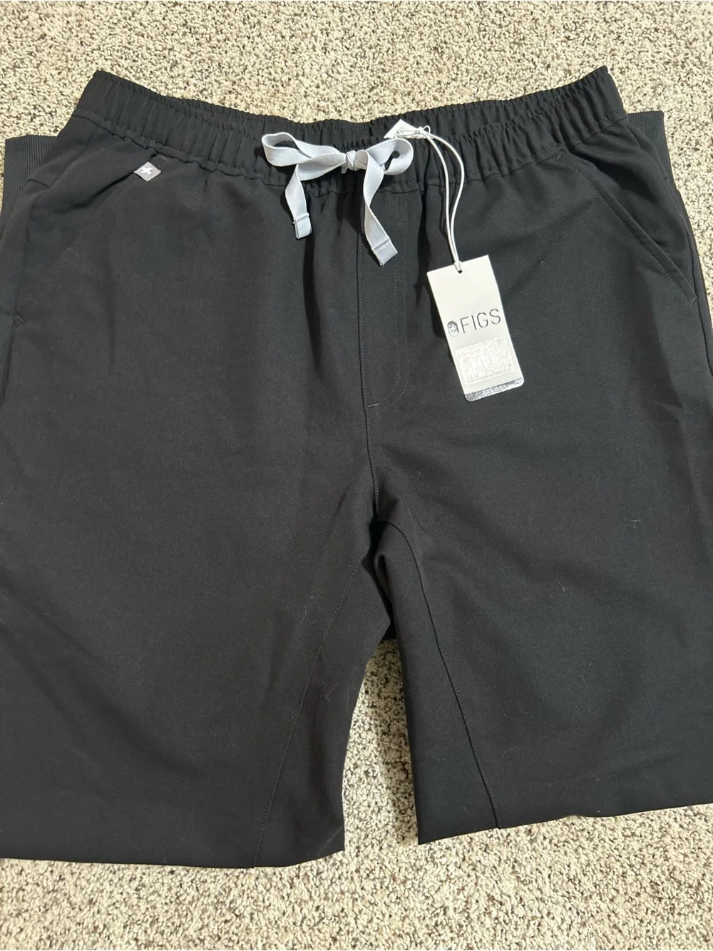 Figs Technical Collection Mens Tansen Jogger Scrub Black Pants Sz Sm NWT